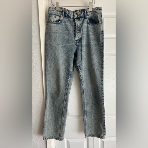 EUC Anine Bing Button Fly High Waisted Light Wash Jeans - Picture 1 of 7